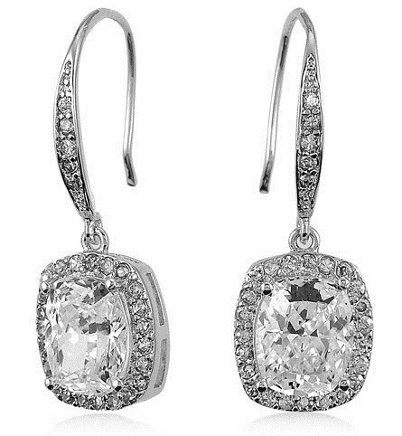 gyémánt dangle earrings
