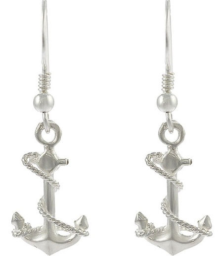 Horgony design dangle earrings