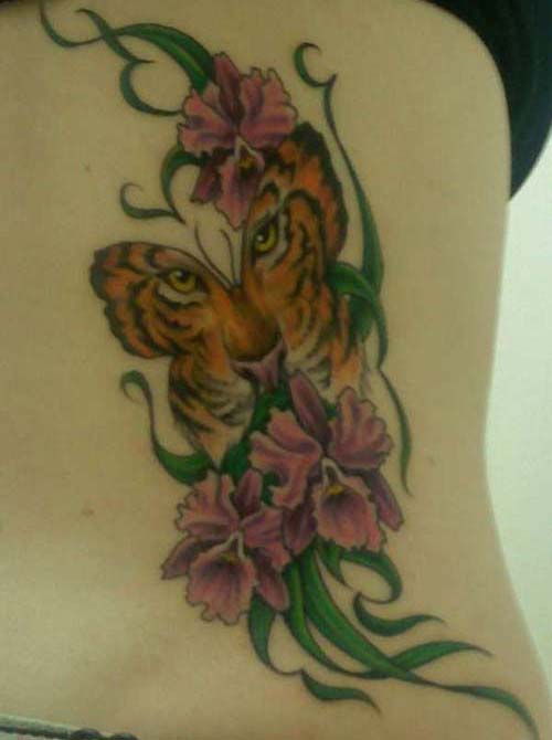 Tigru Butterfly Tattoo