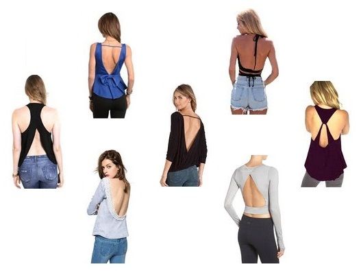 backless tops