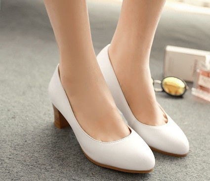 Oficial White Pump Shoes for Women