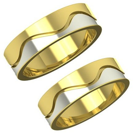 Dual Gold Couple Ring