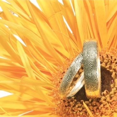 Arany Finger Prints Couples Rings
