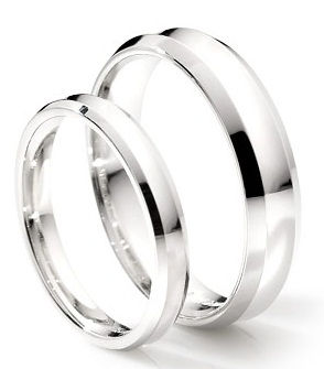 Classic Platinum Couple Ring 10