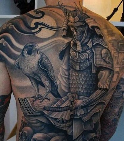 Samuraj with an Eagle