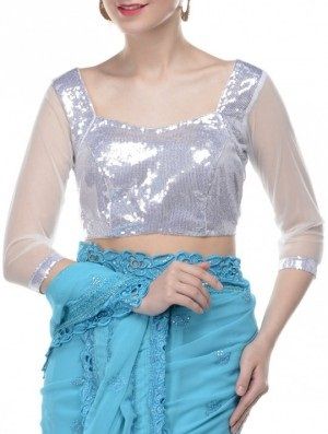 Lung Sleeve Silver Blouse