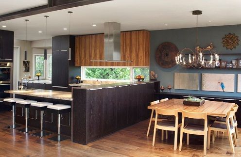 Nordijska Style Influenced open kitchen