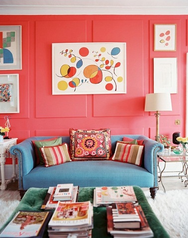 Colourful Interior Design for Hall