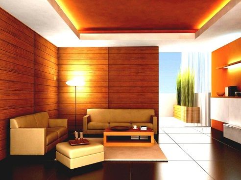 Appealing Wooden Wall Interiors for Hall