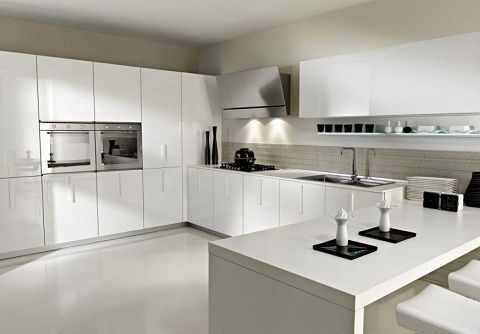 White Italian kitchen design