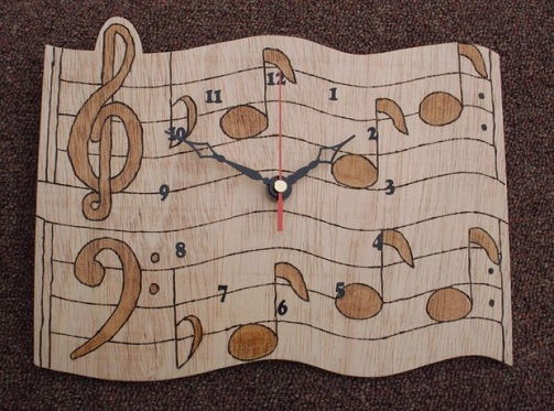 De lemn Musical Clock