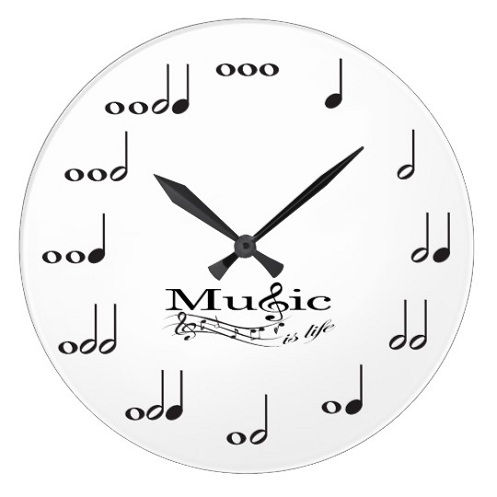 Muzică Note Clock