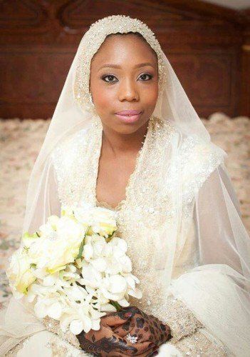 Afriška Style Simple Wedding Hijab