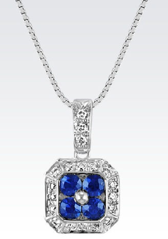 four-round-sapphire-diamond-pendant