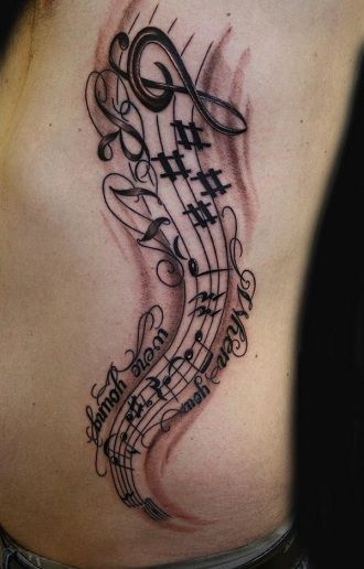 Muzică Notes Tattoo