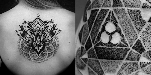 Bonyolult Dot Work Tattoo