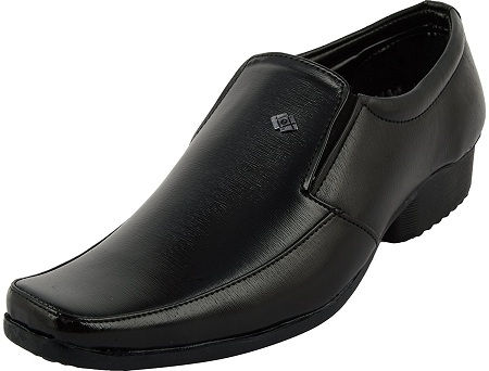 Negru Synthetic Formal Shoes for Men