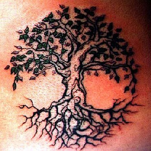 Keltski tree tattoos