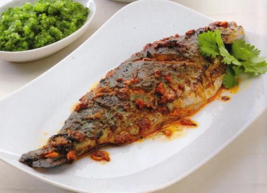 receptek with fish - tandoori fish