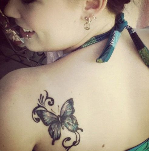 artistic butterfly tattoo designs