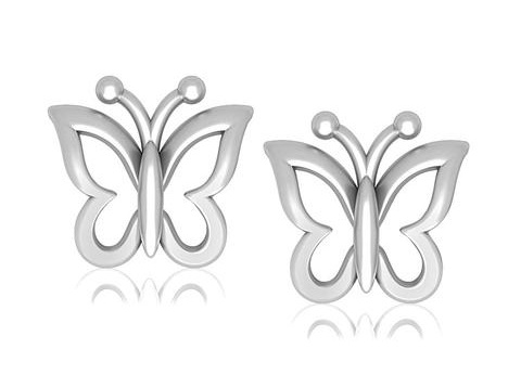 butterfly-shaped-platinum-earrings-for-kids