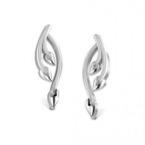 simple-leaf-shaped-platinum-earrings