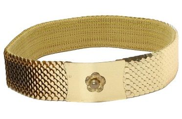 Snake Skin Gold Belt for Men