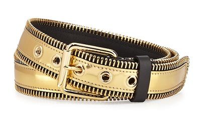 Zipper Gold Belt for Men