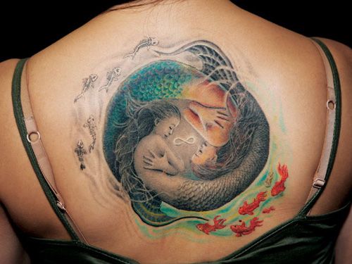 Charming Mermaid Tattoo
