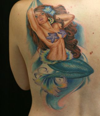 hipnotizáló Mermaid Tattoo