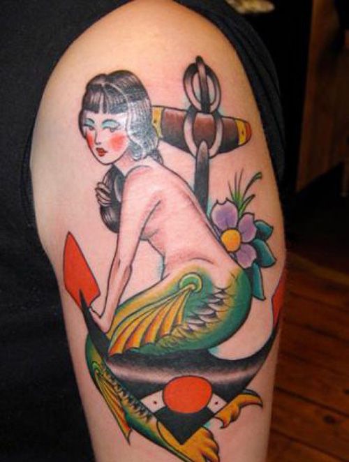 Japonų kalba Mermaid Tattoo