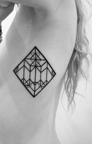 Geometrie Tattoo with Lines