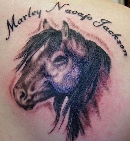 arklių tatuiruotės su pavadinimais-11