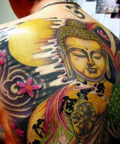 Colorful Buddha Tattoos