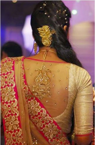 Blouse Back Neck Designs for Pattu Sarees