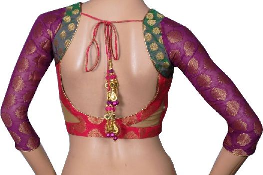 Palaidinė back neck designs for pattu sarees14