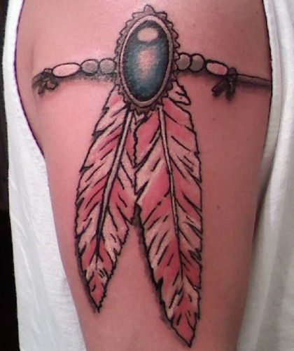 Indijos feather tattoo for men and women