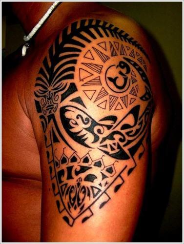 Mid length Maori tattoos