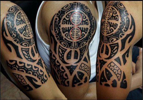 Emberi Symbol Maori Tattoo