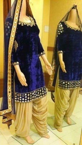Catifea Mirror work Salwar Suit