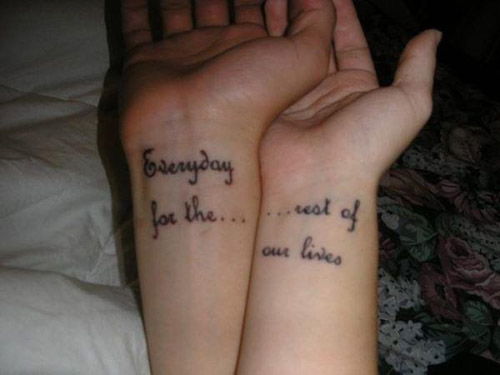Beseda couple tattoos