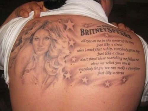 Britney Spears Funny Tattoo