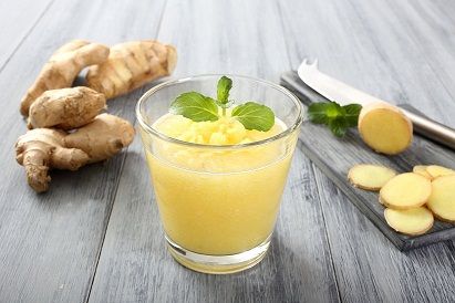 Édes Potato Spinach and Ginger Juice for Face Glow for skin whitening