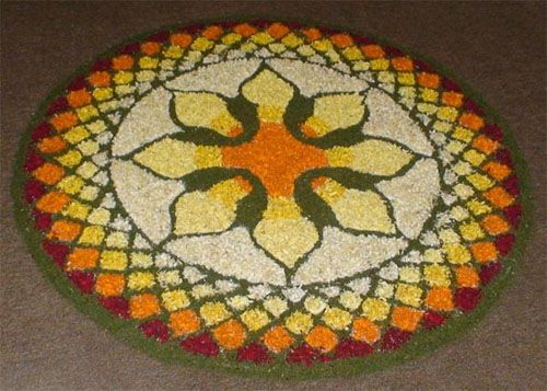 Beautiful Flower Rangoli Designs