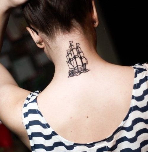 Ship style tattoo