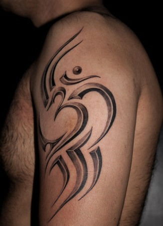3d Om Tattoo Design