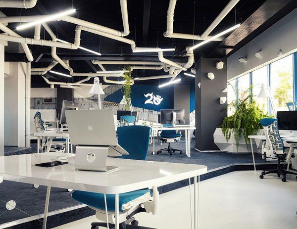 Občutljivo Spaceship as Game Studio Office by Ezzo Design