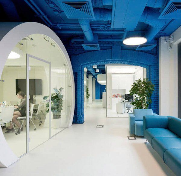 Vibrantly Colored Media Agency Office Design in Moscow