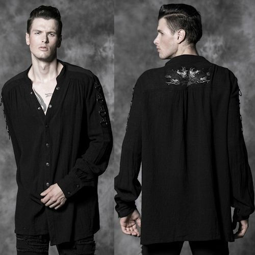 Dizaineris Loose Black Shirt