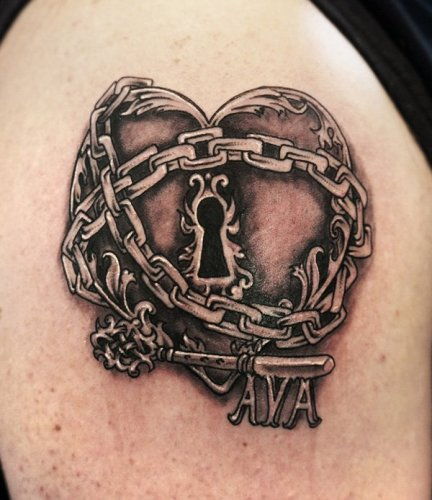 lock and key tattoo 6